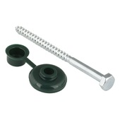 GAMMA golfplaatbout groen verzinkt M7x110 mm 8 stuks