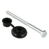 GAMMA golfplaatbout zwart M7x110 mm 8 stuks