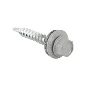 GAMMA damwandschroef 4.9x35 mm verzinkt licht grijs 15 stuks