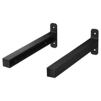 Duraline plankdrager industrieel modern zwart aluminium 2 stuks kopen? | Plankdragers & steunen | GAMMA