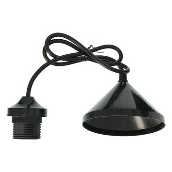 Lamppendel E27 zwart