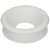 Sanivesk valpijpmanchet laaghangend geschikt voor hooghangend reservoir Wit 45mm