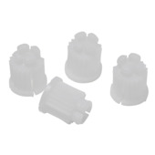 Sanivesk Kraandopjes voor Kraanbovendeel Wit 2 stuks