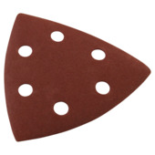 GAMMA schuurpapier delta 93x93 K240 klittenband 6 stofgaten 6 st.