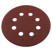 GAMMA schuurpapier excenterschuurmachine 125mm K180 klittenband 8 stofgaten 6 st.