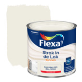 Flexa Strak in de lak voor binnen ral 9010 gebroken wit hoogglans 250 ml