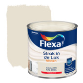 Flexa Strak in de Lak binnenlak hoogglans RAL 9001 crème wit 250 ml