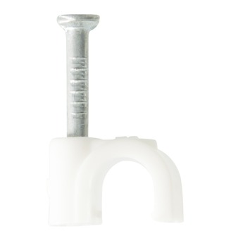 GAMMA kabelclip rond wit 5 mm² 25 stuks