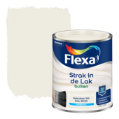 Flexa Strak in de Lak buitenlak zijdeglans RAL 9010 gebroken wit 750 ml