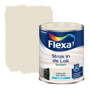 Flexa Strak in de lak voor buiten crèmewit RAL9001 zijdeglans 750 ml