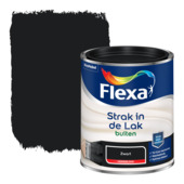 Flexa Strak in de Lak buitenlak hoogglans zwart 750 ml