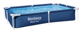 Bestway zwembad rechthoek Steel Pro blauw 221 x 150 x 43 cm