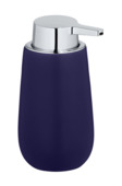 Wenko keramische zeepdispenser Badi donkerblauw