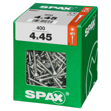 Spax schroef T-Star Plus geel 4x45 mm 400 stuks kopen? Schroeven | Karwei