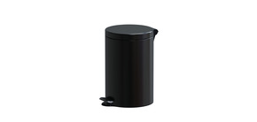Pedaalemmer Rond Mat Zwart 12 Liter