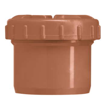 Martens eindstop met schroefdeksel 110 mm roodbruin | Dakgoten ...