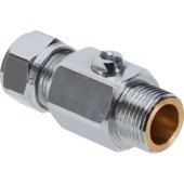 Sanivesk Kogelkraan Mini Recht Knel 12mmx3/8"M Chroom