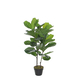 Kunstplant Ficus Lyrata in plastic pot groen - h100xd60cm