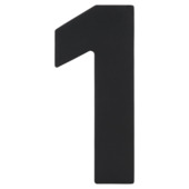 GAMMA Huiscijfer zwart RVS nummer 1