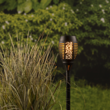 Tuinfakkels van aluminium, verpakking van 40 stuks, diameter 14 cm, rode was, brandduur 3 uur Cereria Di Giorgio