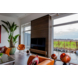 Lattenwand 244x60,5 cm gerookt eiken, dikte 22 mm