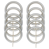 Industrial gordijnringen 28mm gegalvaniseerd 10 stuks