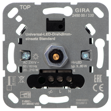 domein aantal is er GAMMA | Gira ST55 inbouw dimmer LED/gloei/halogeen kopen? | led-dimmers