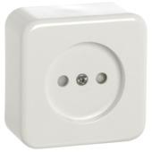 Handson Opbouw Enkel Stopcontact Wit