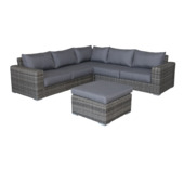 Wakefield loungeset Tortona grijs wicker