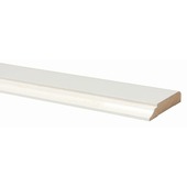 Koplat MDF wit gegrond 12x68 mm 220 cm