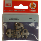 Draadklem RVS 3 mm 4 stuks