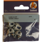 Draadklem verzinkt 4 mm 4 stuks