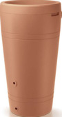 Waterform regenton met plantenbak Tube terracotta kunststof 230 L