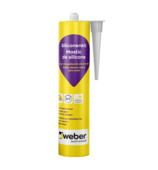 Weber Beamix siliconenkit lichtgrijs 300 ml