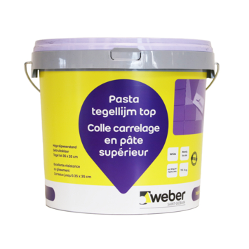 Weber pasta tegellijm top wit 16kg