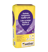 Weber Beamix flexibele lichtgewicht tegellijm grijs 15kg