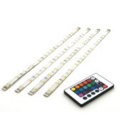Prolight LED strip multicolour met afstandsbediening 60 cm 4 stuks