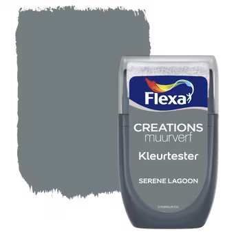 Flexa Creations muurverf kleurtester mat serene lagoon 30 ml