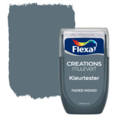 Flexa Creations muurverf kleurtester mat faded indigo 30 ml