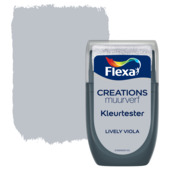 Flexa Creations muurverf kleurtester mat lively viola 30 ml