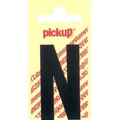 Pickup plakletter N zwart mat 60 mm