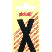 Pickup plakletter X zwart mat 60 mm