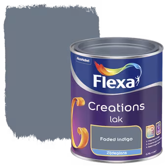 Flexa Creations binnenlak zijdeglans faded indigo 750 ml
