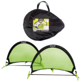 SportX voetbaldoel zwart/groen 2 stuks