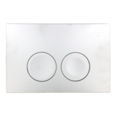 Geberit Delta 25 bedieningspaneel mat chroom 3/6 L