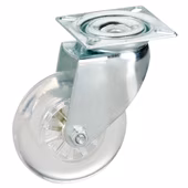 Zwenkwiel PUR met plaatbevestiging 50mm tot 40kg