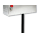 Brievenbuspaal voor US-mailbox aluminium zwart