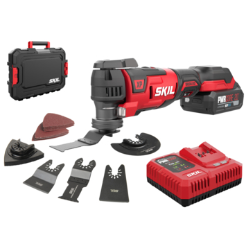 HARDELL 3,7V Accu Multitoolset - 139 Accessoires - 5-Snelheden Rotatiegereedschap Met Display