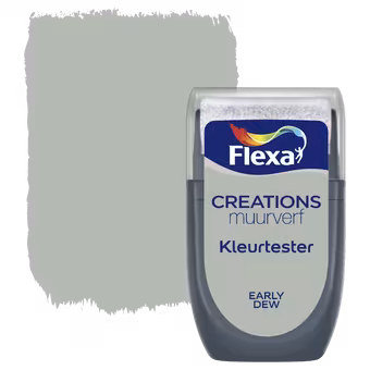 Flexa Creations muurverf kleurtester mat early dew 30 ml