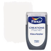 Flexa Creations muurverf kleurtester mat fresh linen 30 ml